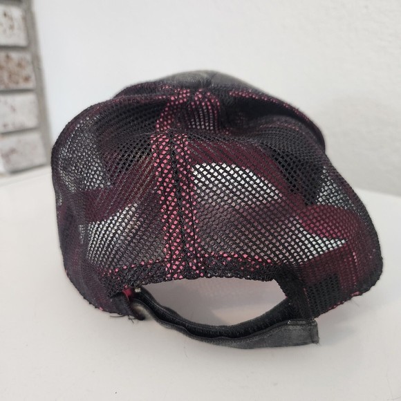 Mossy Oak Women's Camouflage Ponytail Baseball Cap Pink Embroidery - Picture 2 of 4